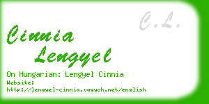 cinnia lengyel business card